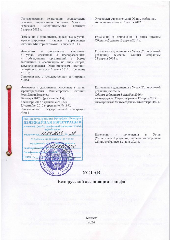 Устав ассоциации